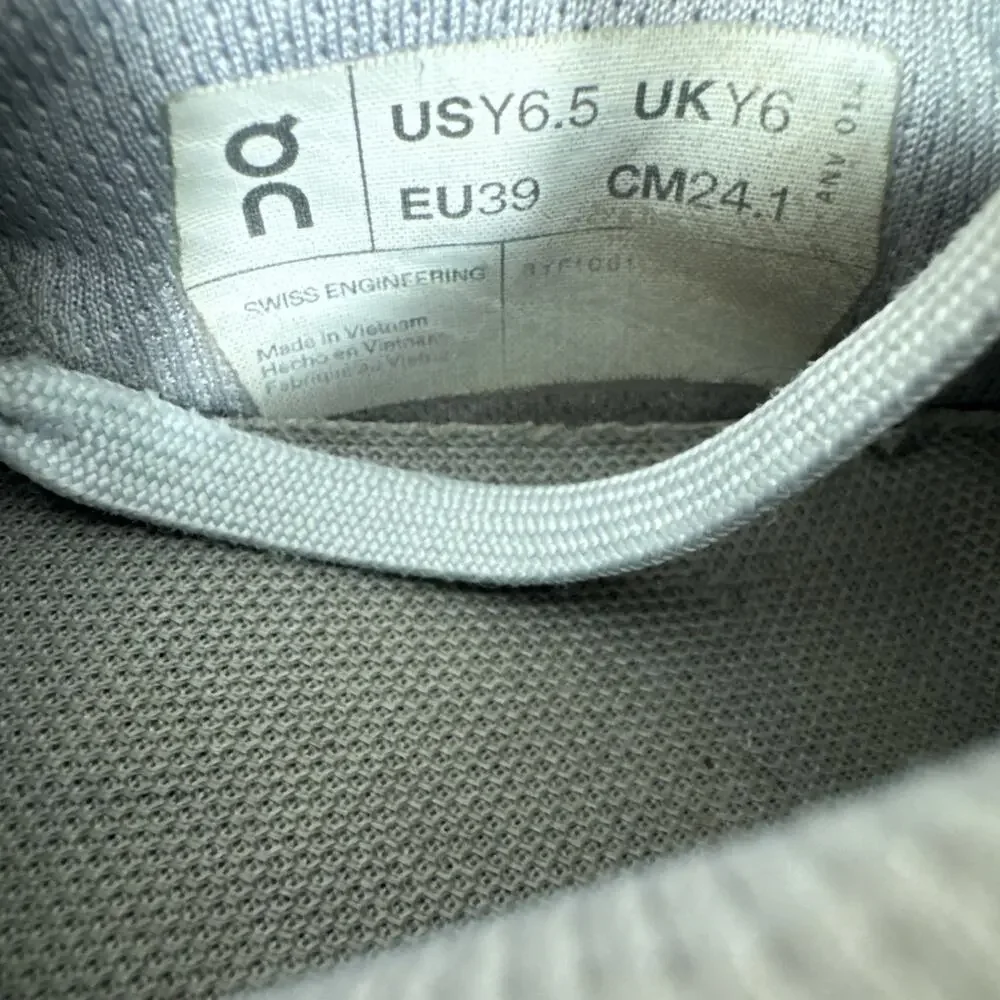 On Running Cloudnova Youth 6.5 Women’s 8 Gray Athletic Running Sneakers Shoes